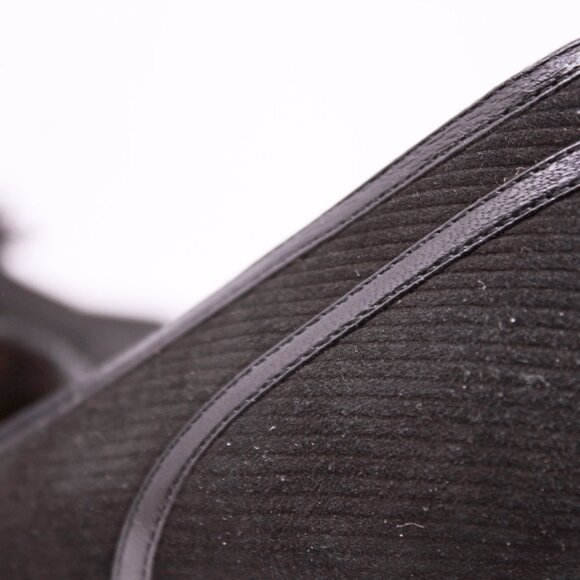 DKNY Black Stiletto Kilt Pointed Toe Pumps - Picture 12 of 12